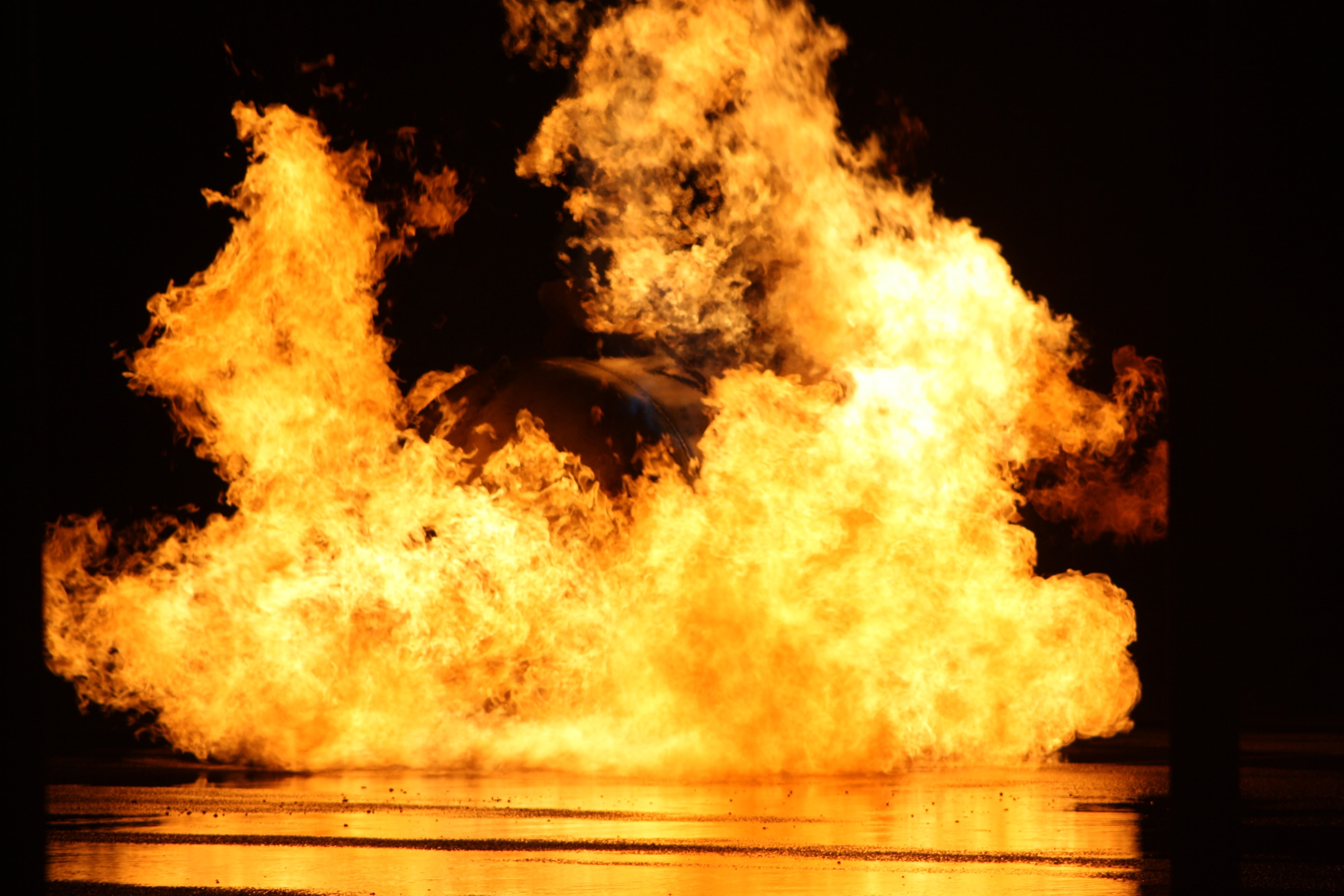 Firefighter training drill