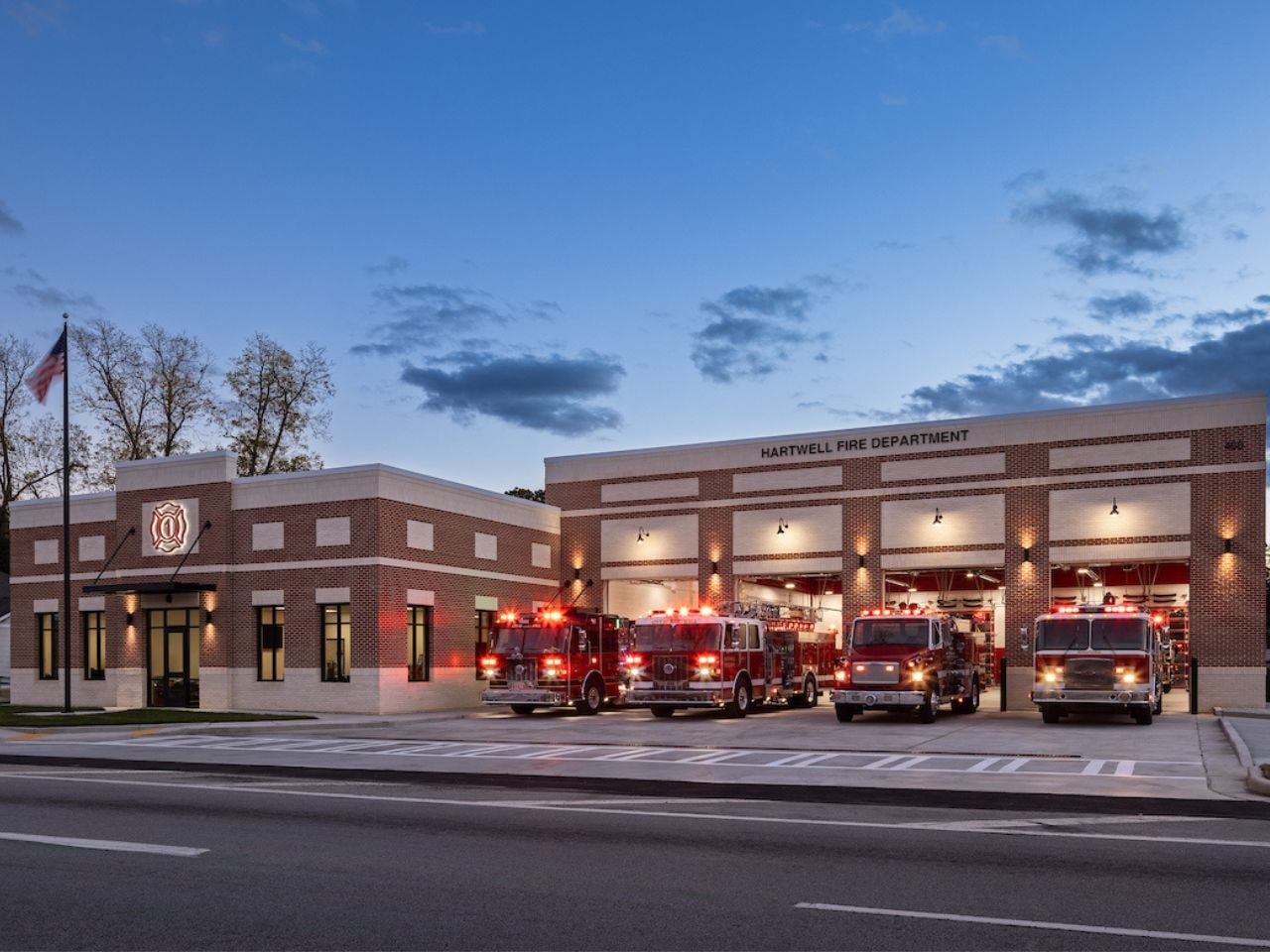 Fire apparatus at the station